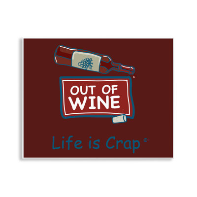 Out Of Wine Bottle Wall Plaque Art by LIC