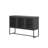 Bentley 31.56-inch Black Three Door Metal Sideboard with Mesh Doors
