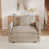 Chenille café clair