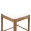 Table basse avec 3 tabourets de bar, tissu en cristal beige et strass, bois de peuplier, salon