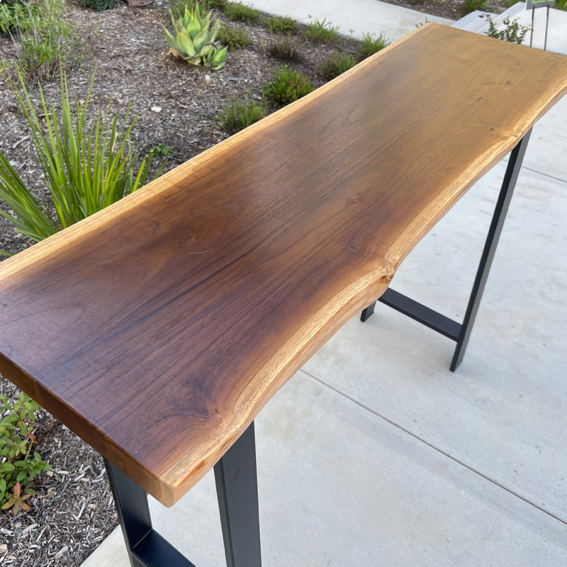 Barlitt 47.2'' Solid Wood Top Console Table