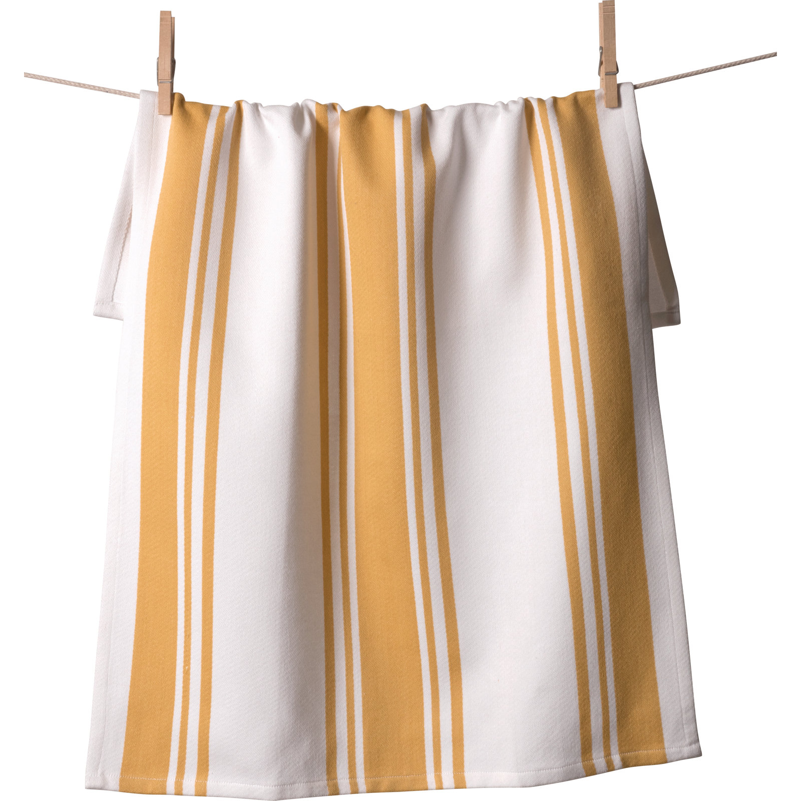 Geometric Kitchen Linen Set, Ochre