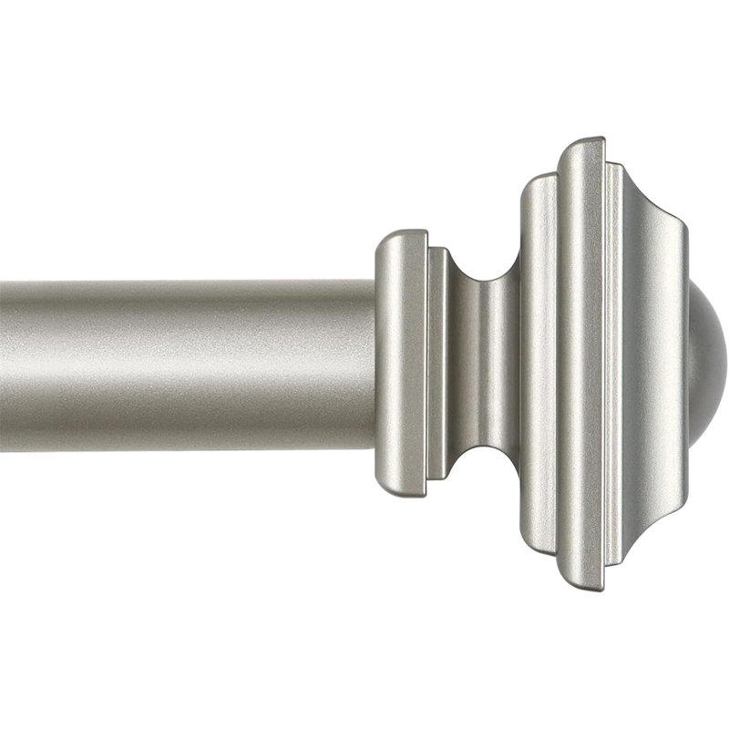 Tringle à rideaux réglable, Argent antique