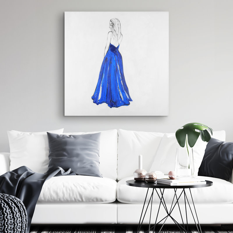 Lady - 32"x32" art on canvas