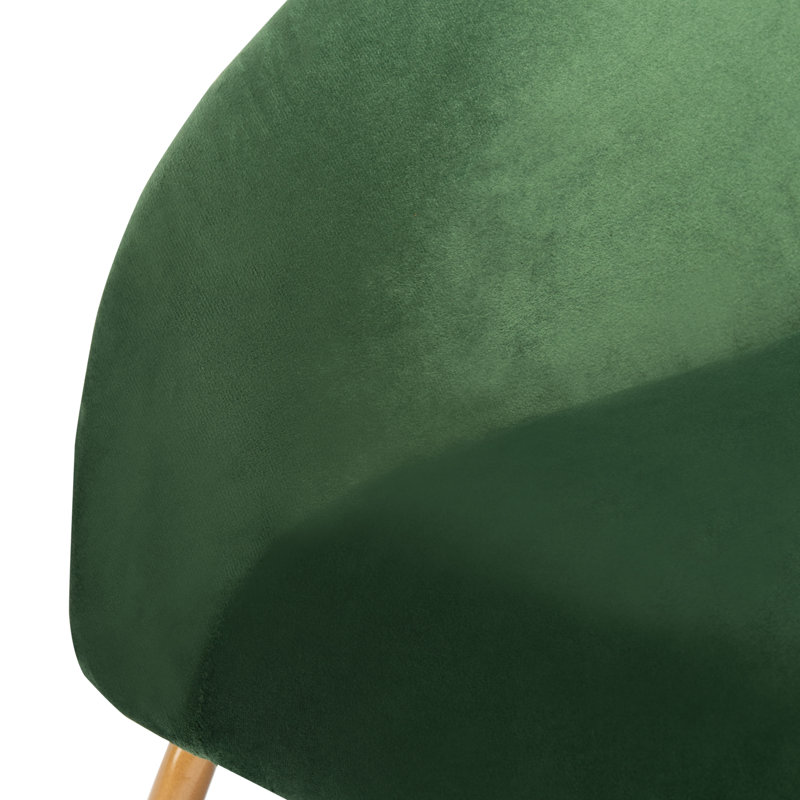 Fauteuil Andelain, Velours vert malachite