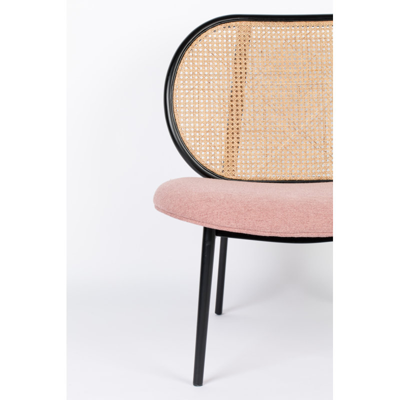 Spike Lounge Chair, Pink Polyester