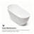 59" X 30.7" Freestanding Tub Acrylic Soaking Bathtub