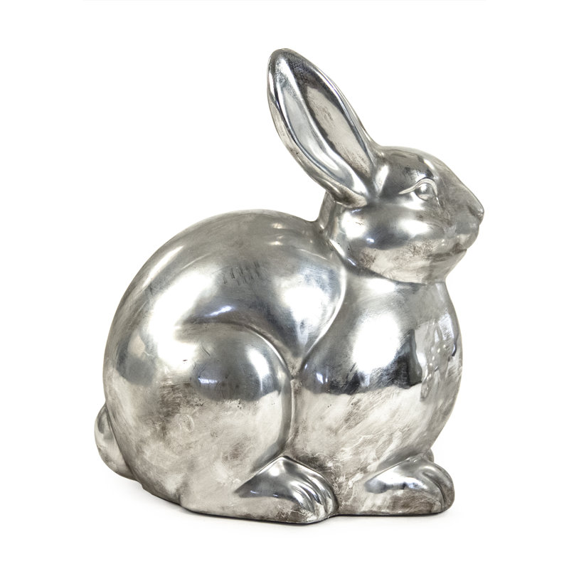 Lapin métallique décoratif Ray, H 17 po x l 10 po x P 14 po