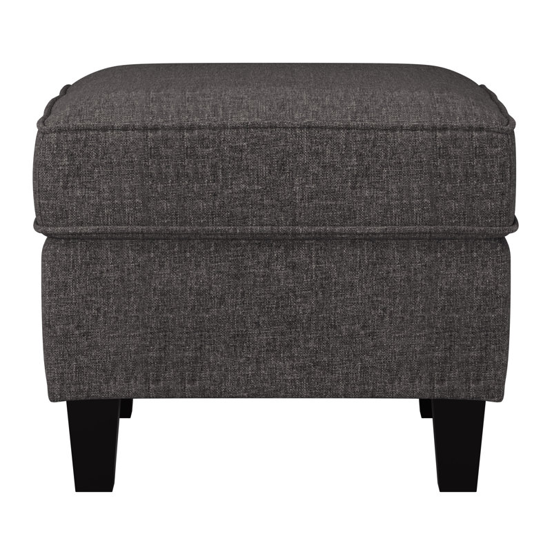 Aryash Upholstered Ottoman, Gray