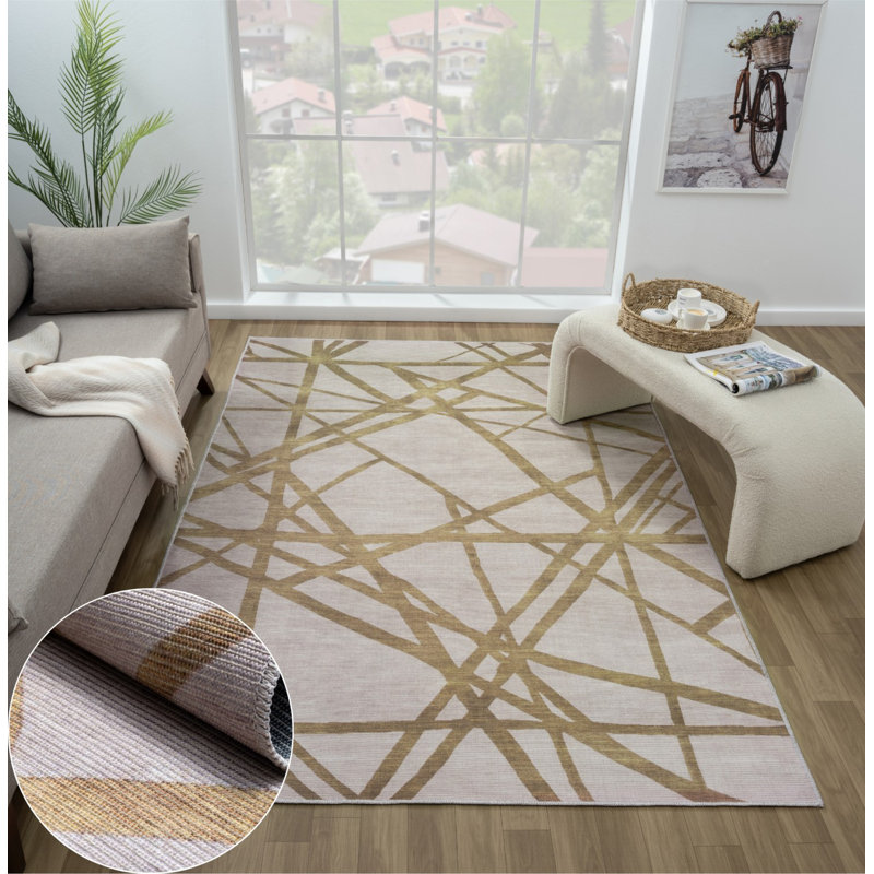 Brotherson Abstract 160cm X 246cm Indoor / Outdoor Area Rug