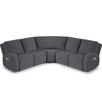 Housses pour canapé d'angle modulaire inclinable 5 pièces Harriet