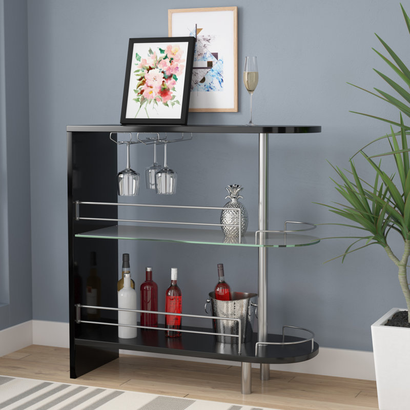Kumis 39.50'' Bar Unit, Black