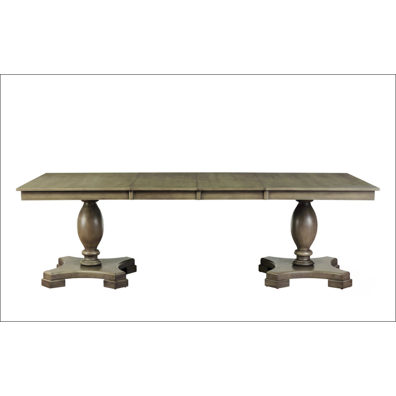 Gray Oak Finish Dining Table