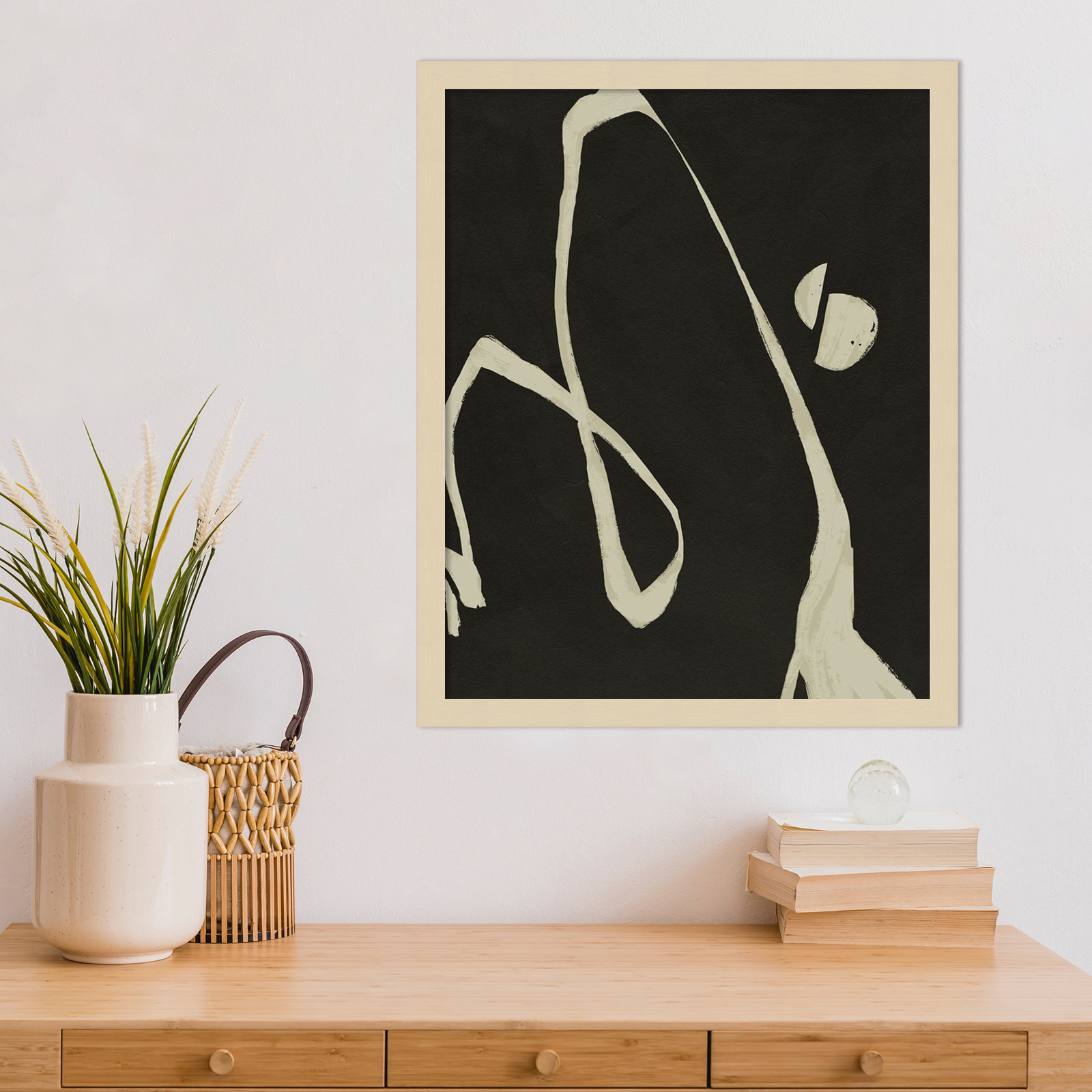 Neutral Spring II Print by Jacob Green, Brown, 21" H x 17" W x 1" D