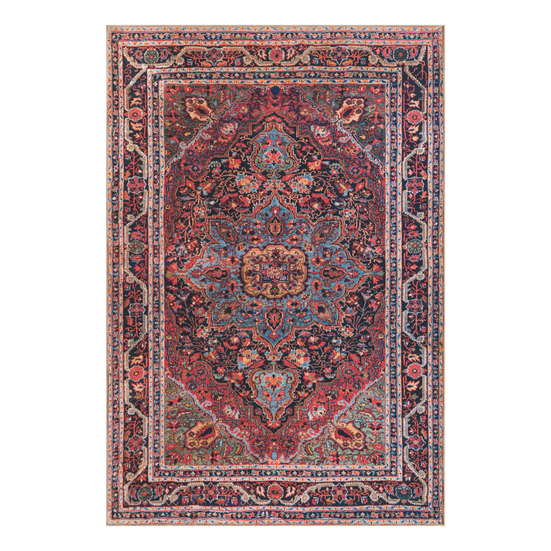 Tapis oriental bourgogne Gamero, Rectangle 6 pi 1 po x 9 pi
