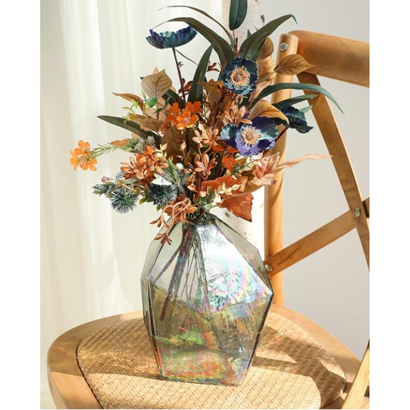 Ensemble de boîtes à tiges de verdure artificielle, 39 pièces avec 8 sortes de fleurs artificielles