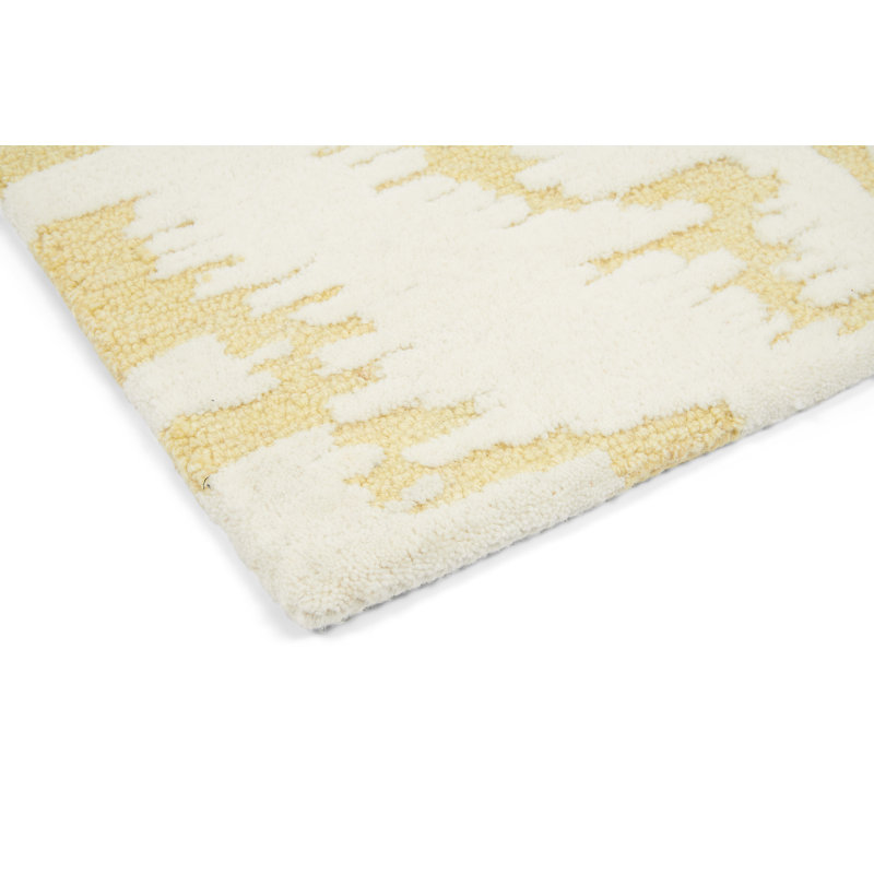Hand Tufted Wool Abstract Area Rug, Rectangle 5'7" x 7'10"
