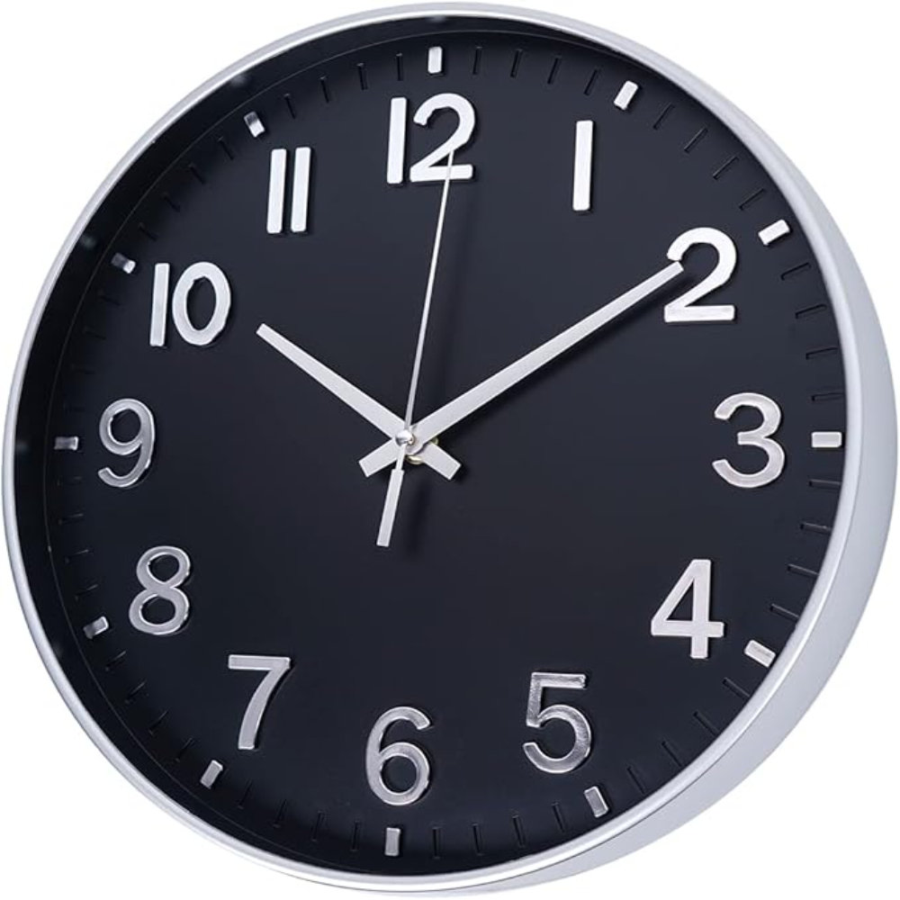 Latitude Run® HZDHCLH Modern Wall Clocks Battery Operated12 Inch Silent ...