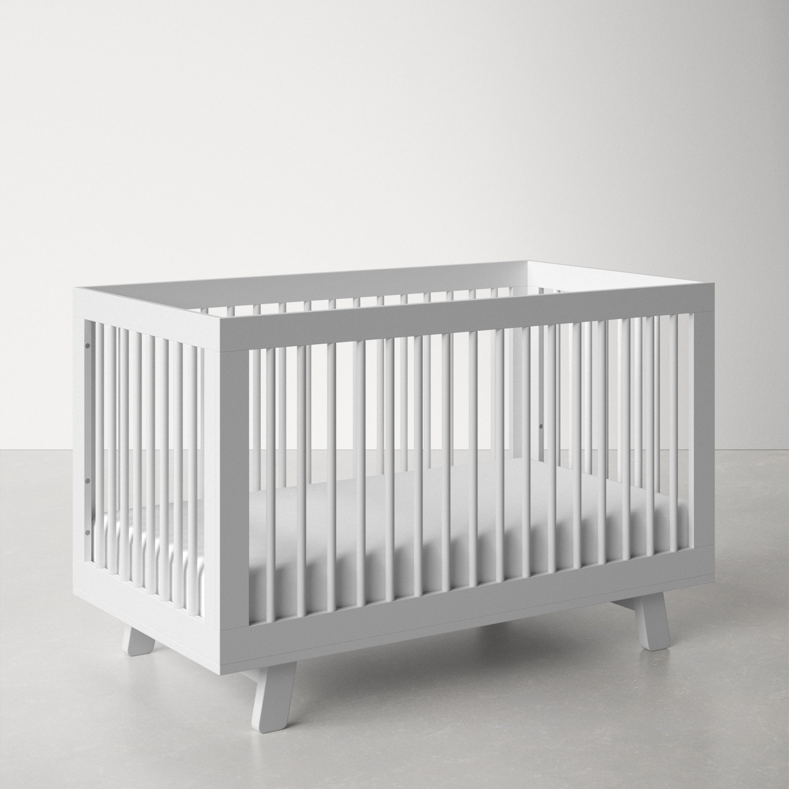 Hudson Pine 3-in-1 Convertible Crib, White