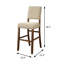 Chaise de bar rustique 19,4 po (2 / RCT), chêne rustique-516916229