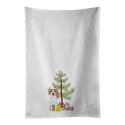 Ensemble de 2 serviettes de cuisine Beagle Tricolor # 2 Christmas