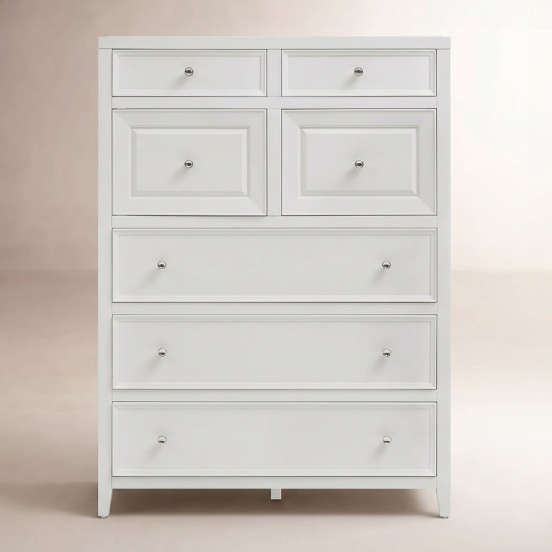 Weekender 5 Drawer 44" W Chest, White