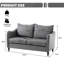 2 Seater Sofa Loveseat Couch-435972454