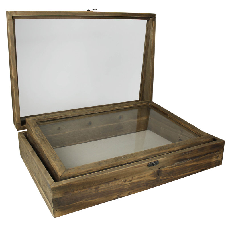 Présentoirs, boîte à bijoux en bois - ensemble de 2
