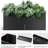 51x18x12 in Snap-Together Metal Raised Garden Bed  Modern Black Square Planter with Open Bottom-2064406302