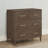 Classic 4 Drawer Dresser With Changing Top And Interlocking Drawers, Teak Brown-126707177