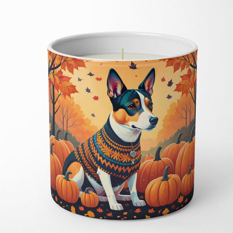 Bougie parfumée Pumpkin Spice avec support en céramique