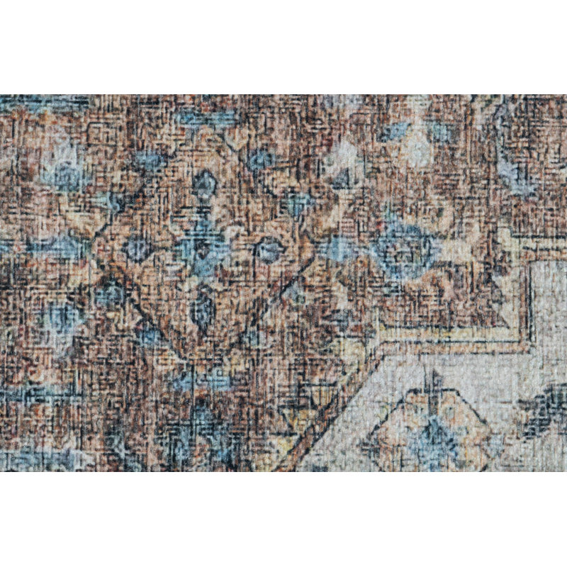 ELISE 2.6X7.6 6305-351 RED/BLUE/BEIGE, Runner 2'6" x 7'6"