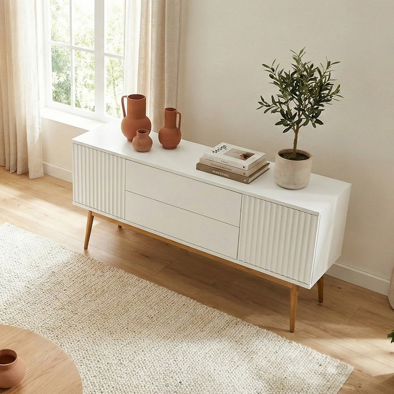 Buffet 2 portes 2 tiroirs GRACE 59,05 "GRACE