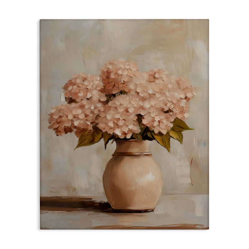 Toile classique d'hortensias, design par Franklyn Gregory, H 30 po x l 24 po