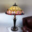 Lampe de bureau élégante 2 lumières Fixturedisplays® Tiffany style abat-jour 16 pouces15719
