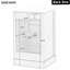Meuble-lavabo de 20 po avec lavabo, armoire de salle de bain avec porte à fermeture douce, support de rangement et tablette réglable-390674497