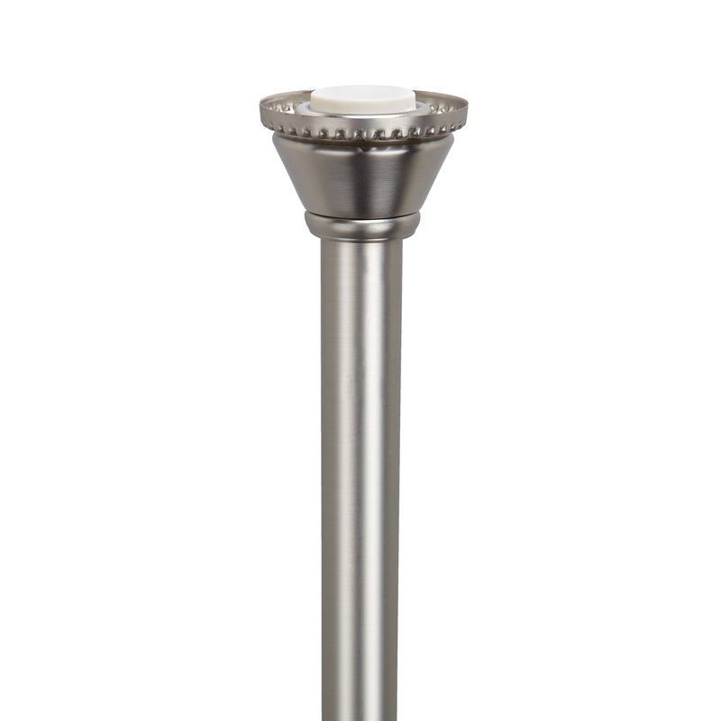 Adjustable Satin Nickel Tension Shower Curtain Rod 42-72 Inches