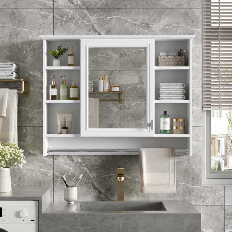 Armoire de toilette 3 en 1, Blanc