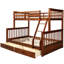 Lit superposé plateforme 2 tiroirs Pell-513830361