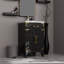 Meuble-lavabo en chêne brun avec comptoir en acrylique - miroir de 20 po x 18 po inclus-676443592
