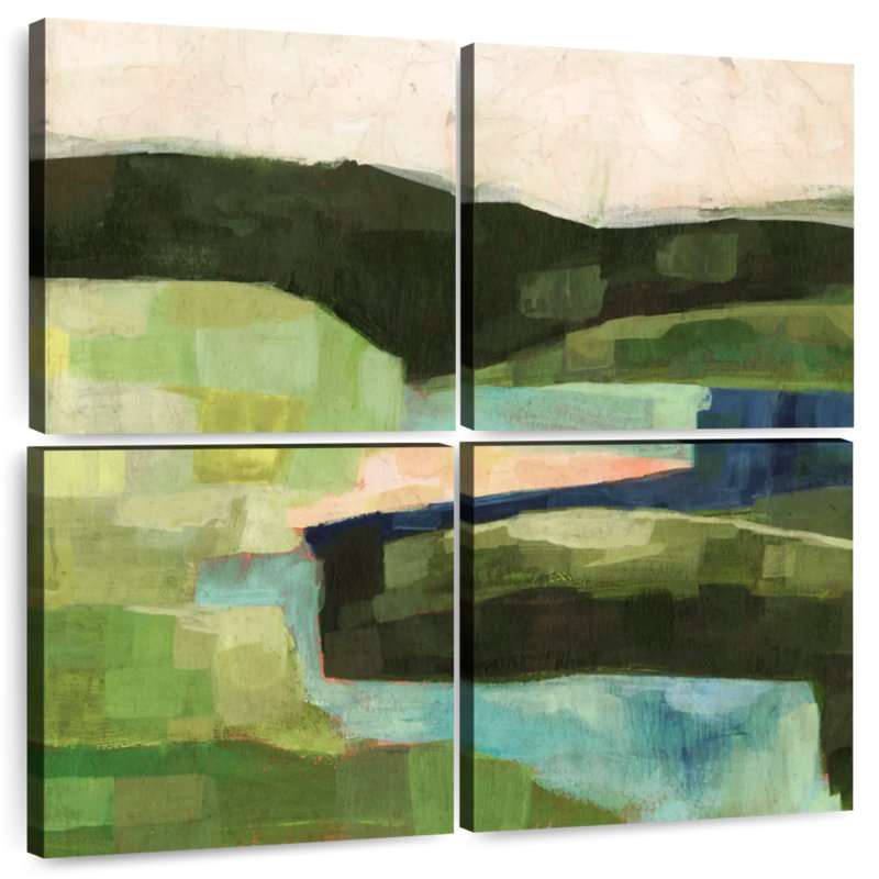 Avery Pastoral Patchwork II, 26" H x 26" W