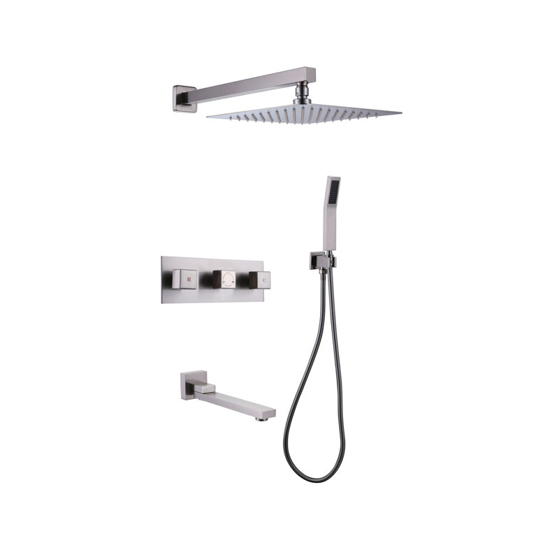 All-In-One Kit with Rough in-Valve, Brushed Nickel