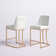 Forsyth Upholstered Counter Stool with Metal Frame