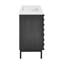 Meuble-lavabo autoportant de 30 po en chêne noir avec comptoir à 3 trous Wachter Wachter-348944847-348944841