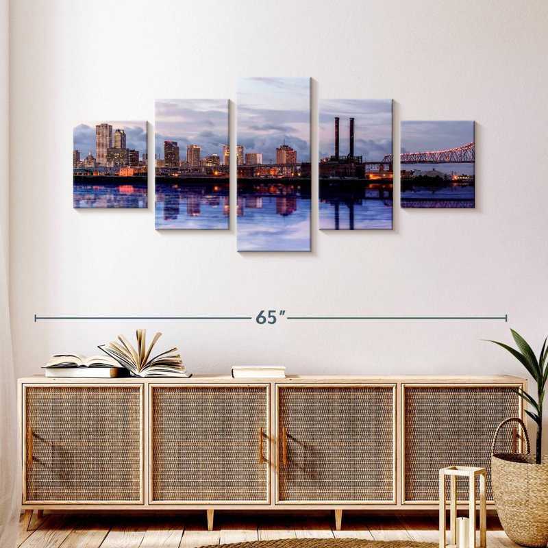 New Orleans Panorama, 24" H x 55" W