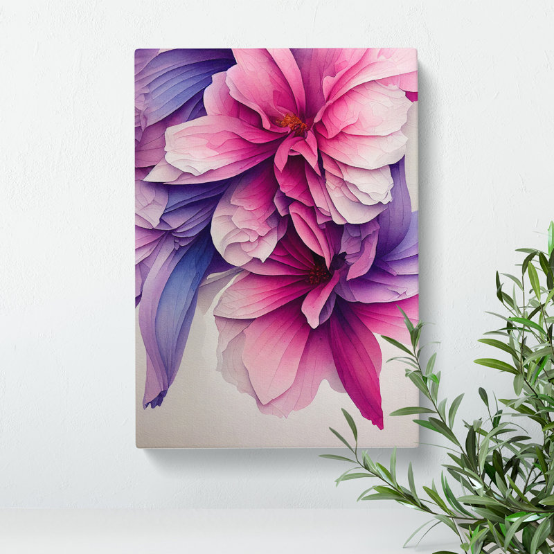 The Fascinating Flowers - Wrapped Canvas, 50cm H x 35cm W x 3cm D