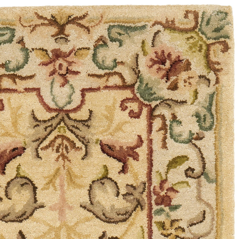 Hand-Tufted Elegance Wool Area Rug, Red, 6' x 9'