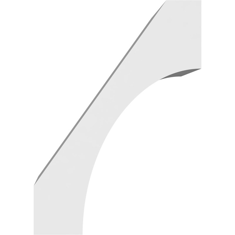 Attelle de genou en PVC de qualité architecturale Westlake, H 14 po x l 5 po x P 10 po