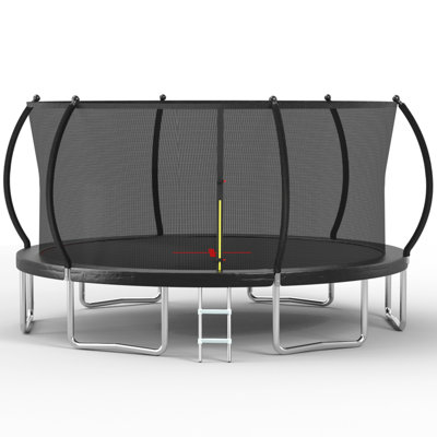 YC 16FT Trampoline Pumpkin-Srandard- Black