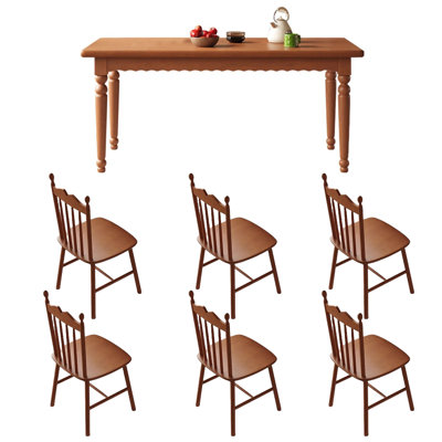 Vintage dining table and chair combination